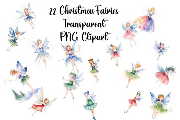 22 Christmas Fairies Clip Art Images: A Review of Seasonal Illustrations