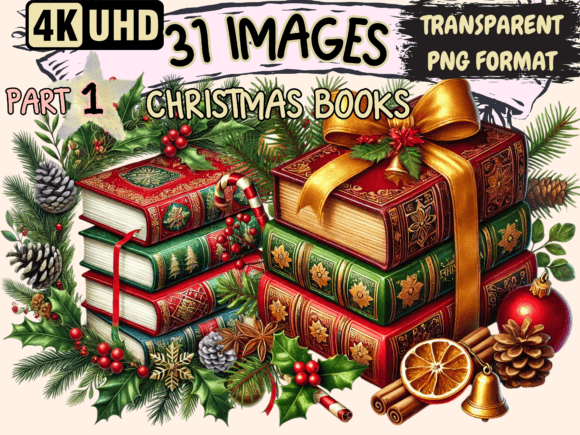 Christmas Books Clipart P1 Review: Elevate Your Illustrations