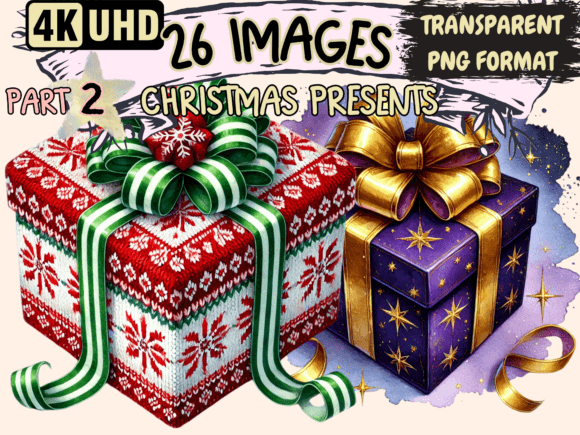 Christmas Presents Clipart P2: A Publisher’s Review of Seasonal Illustrations