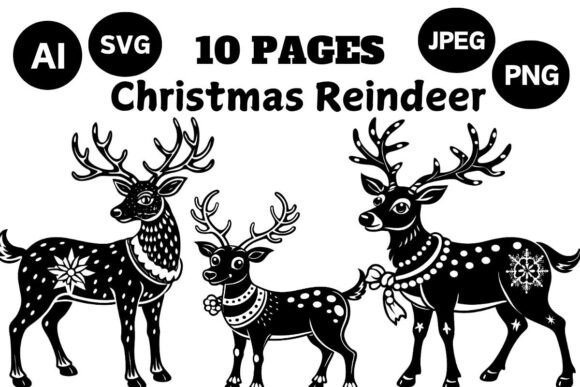 Christmas Reindeer SVG Bundle: A Review for Digital Sellers