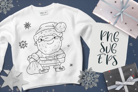 Christmas Santa Claus SVG, EPS Png for Illustrations