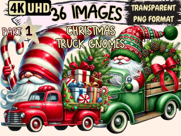 Christmas Truck Gnomes Clipart P1 Review: Elevate Holiday Branding