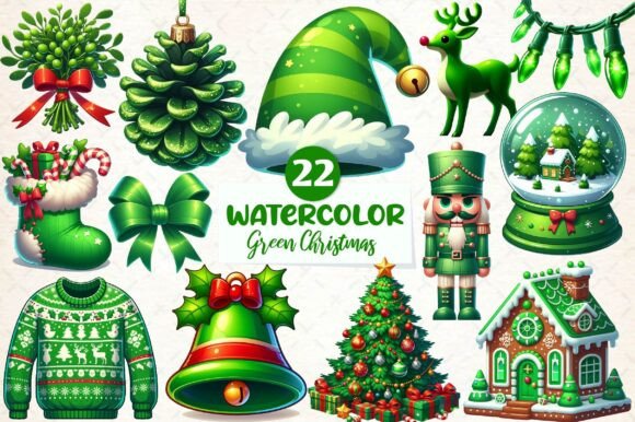 Green Christmas Sublimation Clipart Review