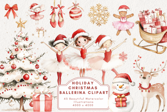 Holiday Christmas Ballerina Clipart: A Publisher’s Review of Seasonal Illustrations