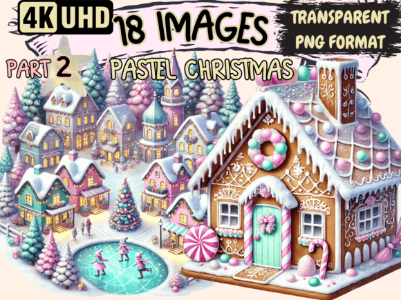 Pastel Christmas Clipart P2: A Crafter’s Review of Illustrations