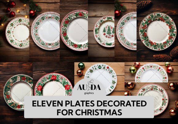 Review: 11 Plates Decorated for Christmas in Illustrations
