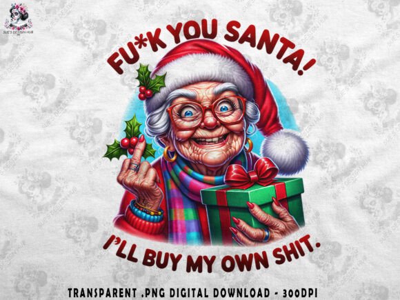Sassy Christmas Grandma Humor: Illustrations for Branding