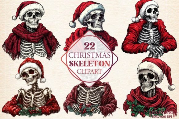 Watercolor Christmas Skeleton Review
