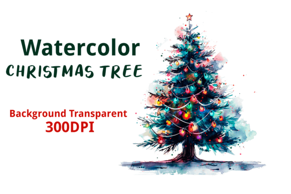 Watercolor Christmas Tree 29: A Review for Brand Illustrations